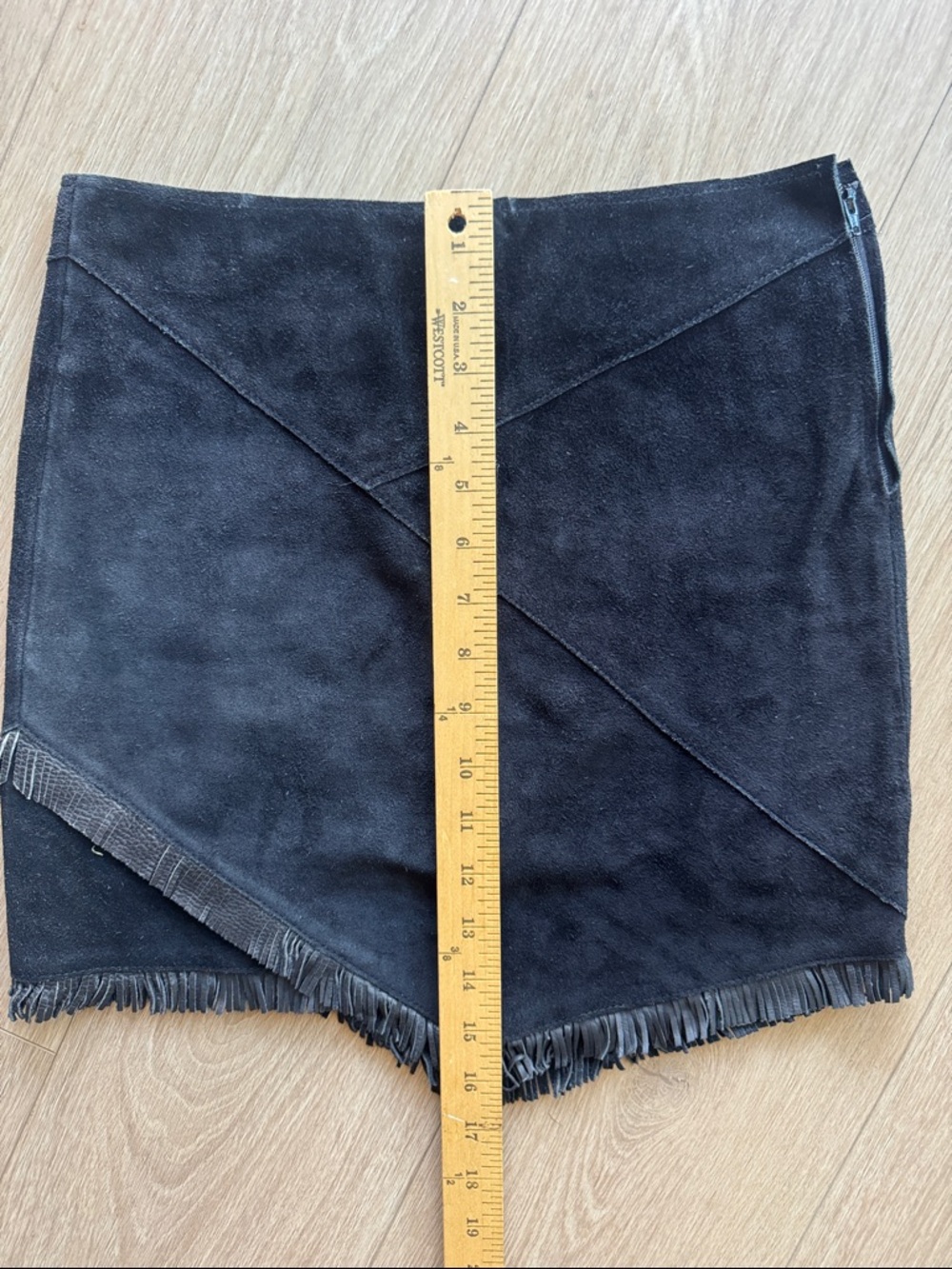 Maje Envela Black Suede Fringe Skirt Size 4 (estimated) - Picture 16 of 16